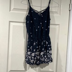 Blue flower romper, size s